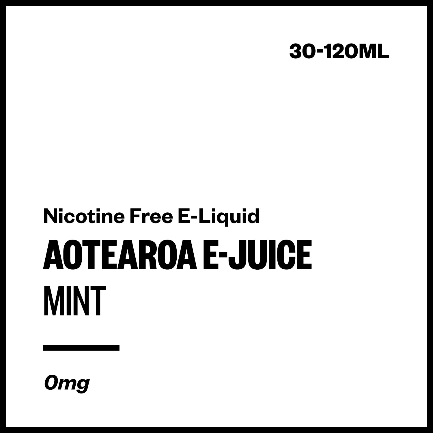 aej-mint-freebase-no-nicotine.jpg Aotearoa E-Juice - Mint (Nicotine Free E-Liquid) - Image 1