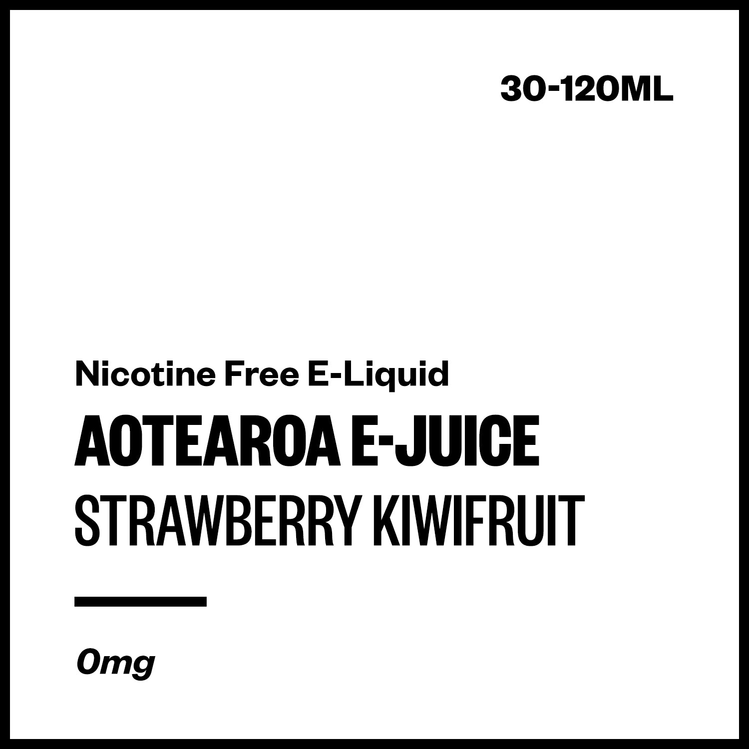 aej-strawberry-kiwifruit-freebase-no-nicotine.jpg Aotearoa E-Juice - Strawberry Kiwifruit (Nicotine Free E-Liquid) - Image 1