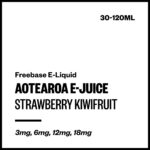 Aotearoa E-Juice - Strawberry Kiwifruit (Freebase E-Liquid) - 30ml / 12mg/mL Nicotine Content