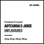 Aotearoa E-Juice - Unflavoured (Freebase E-Liquid) - 120ml / 12mg/mL Nicotine Content
