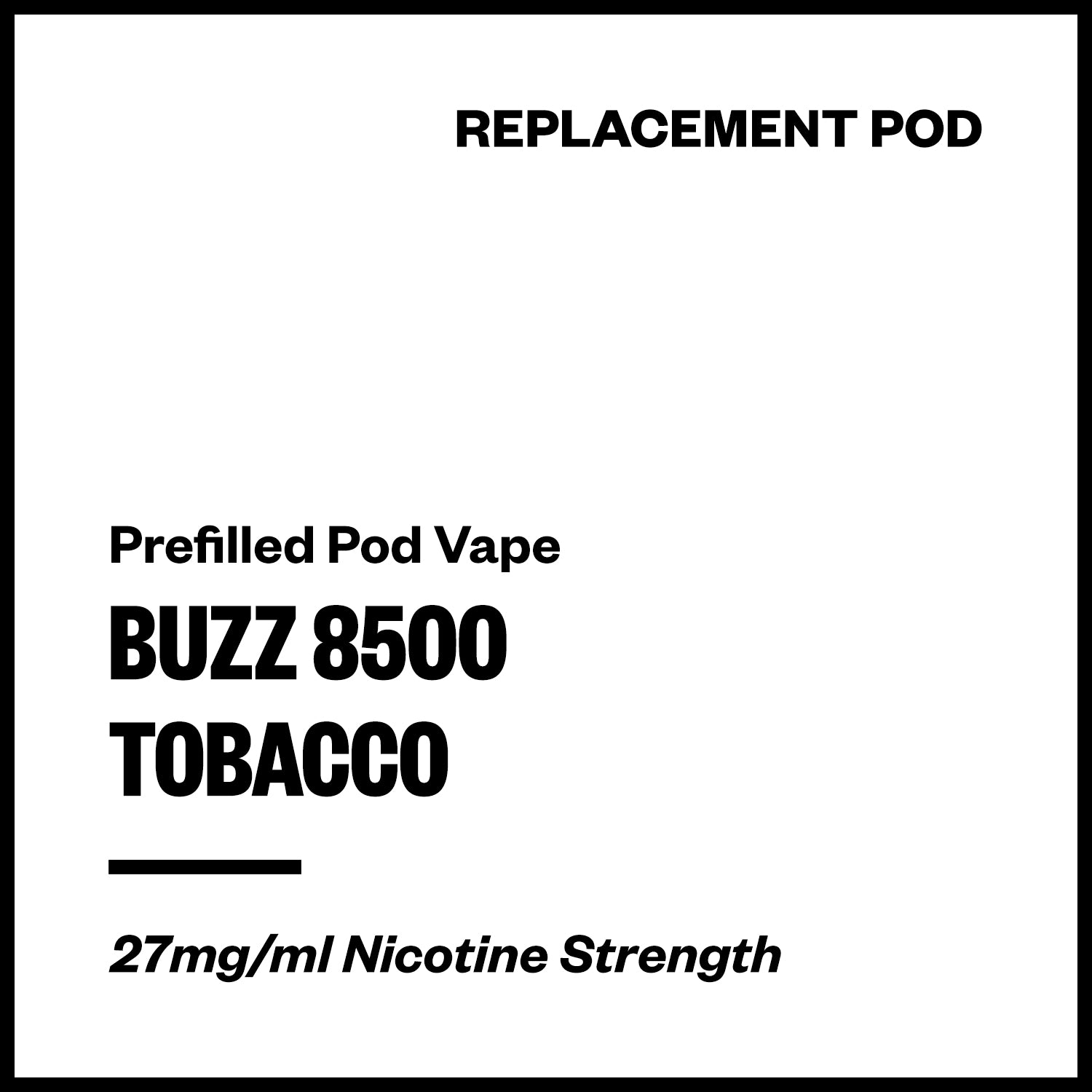 buzz-8500-pod-tobacco.jpg Buzz 8500 Replacement Pods - Tobacco - Image 1