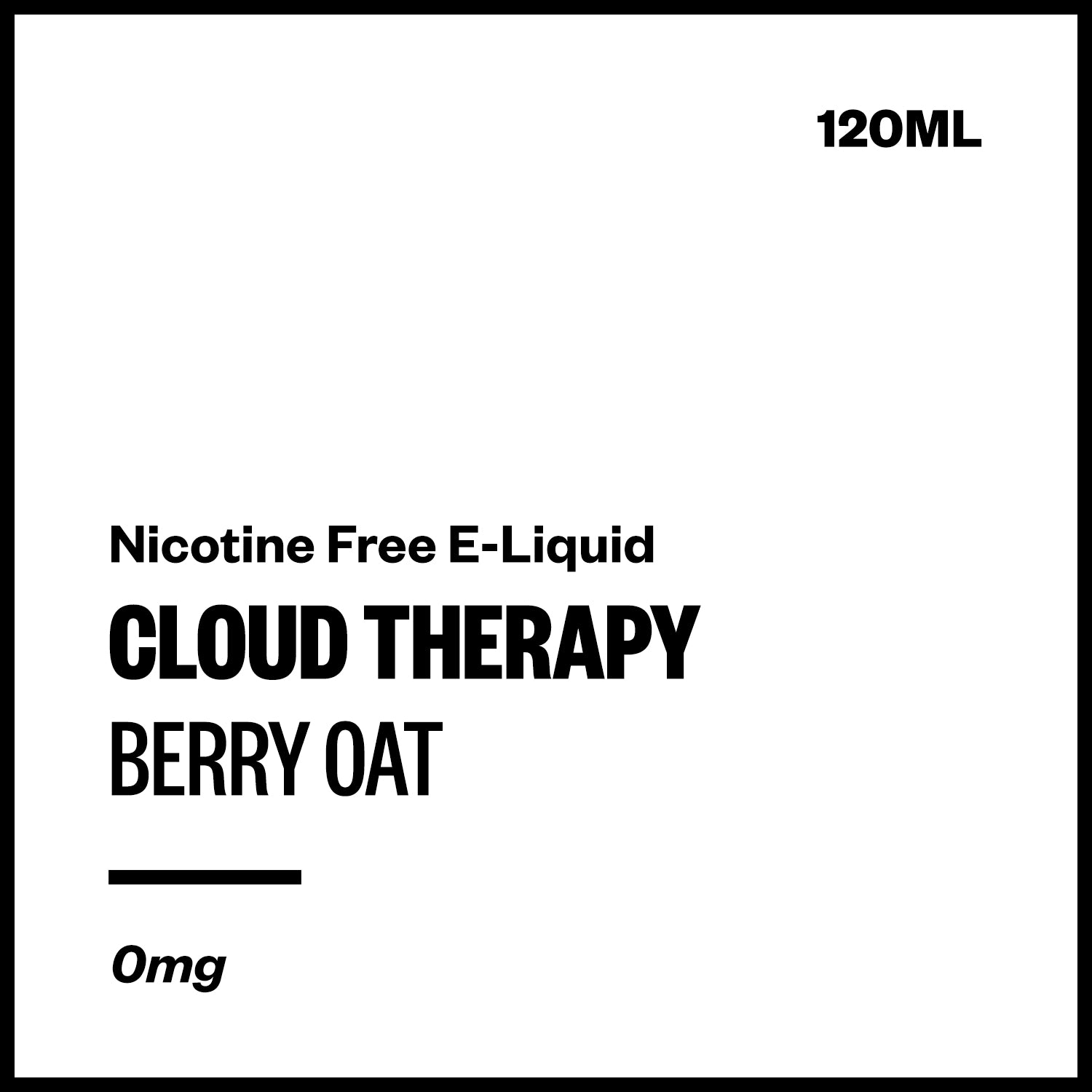 ct-berry-oat-freebase-no-nicotine.jpg Cloud Therapy - Berry Oat (Nicotine Free E-Liquid 120ml) - Image 1