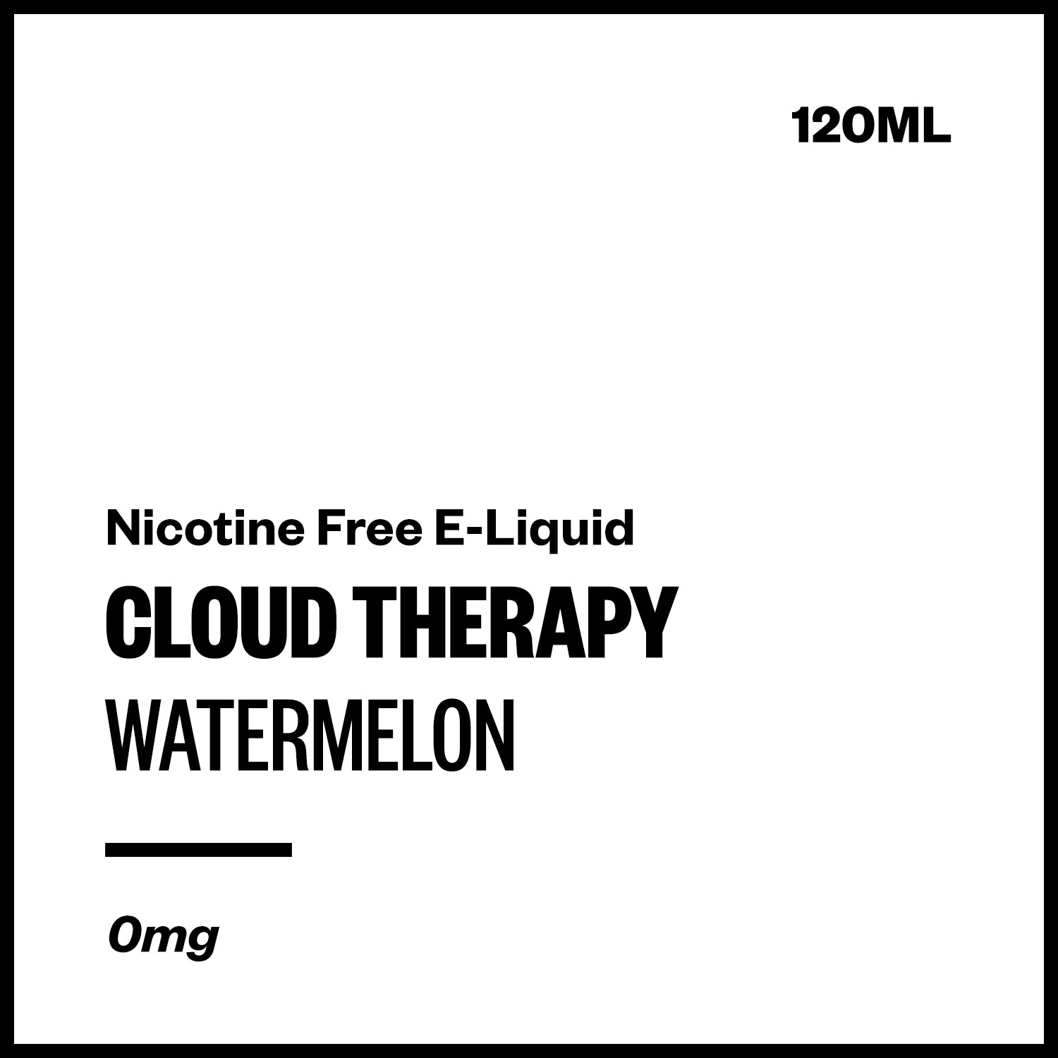ct-watermelon-freebase-no-nicotine.jpg Cloud Therapy - Watermelon (Nicotine Free E-Liquid 120ml) - Image 1