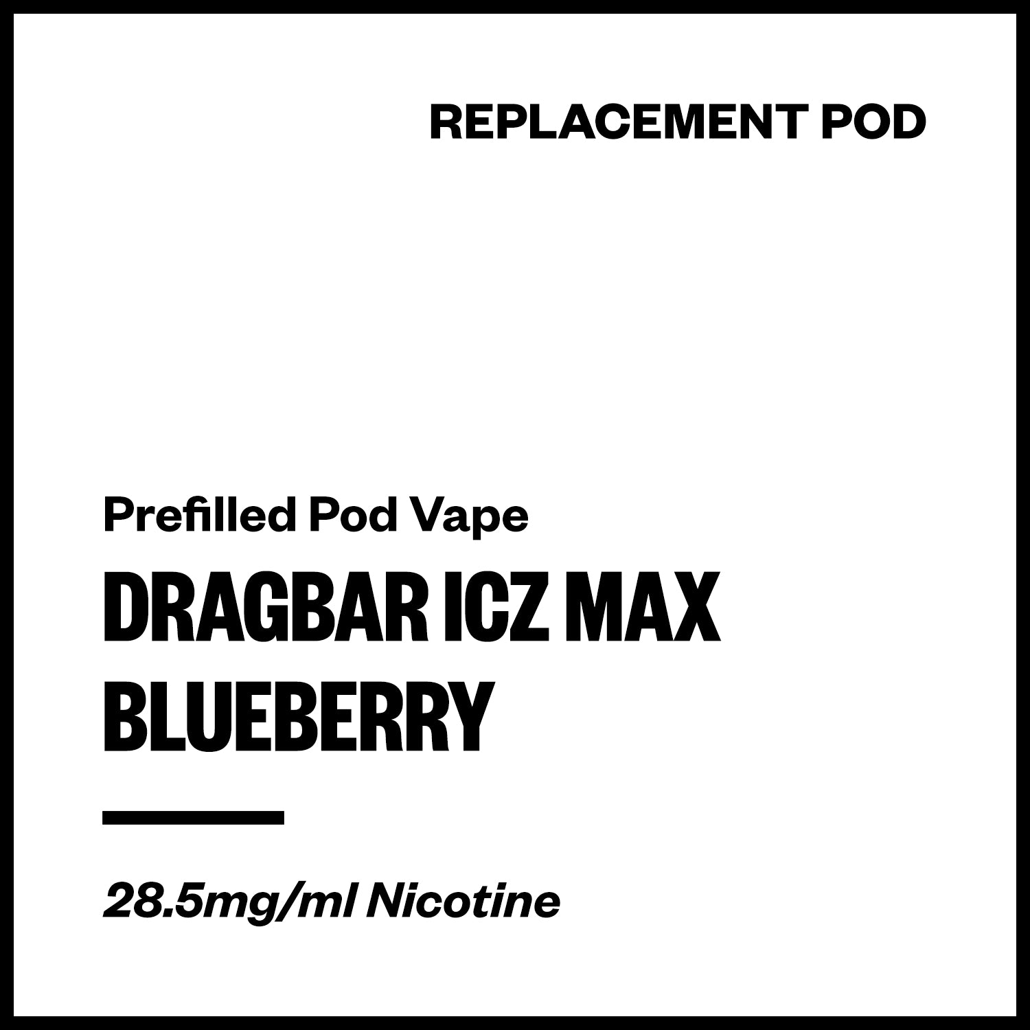 dragbar-icz-max-pod-blueberry.jpg Dragbar ICZ Max - Blueberry (Replacement Pod) - Image 1