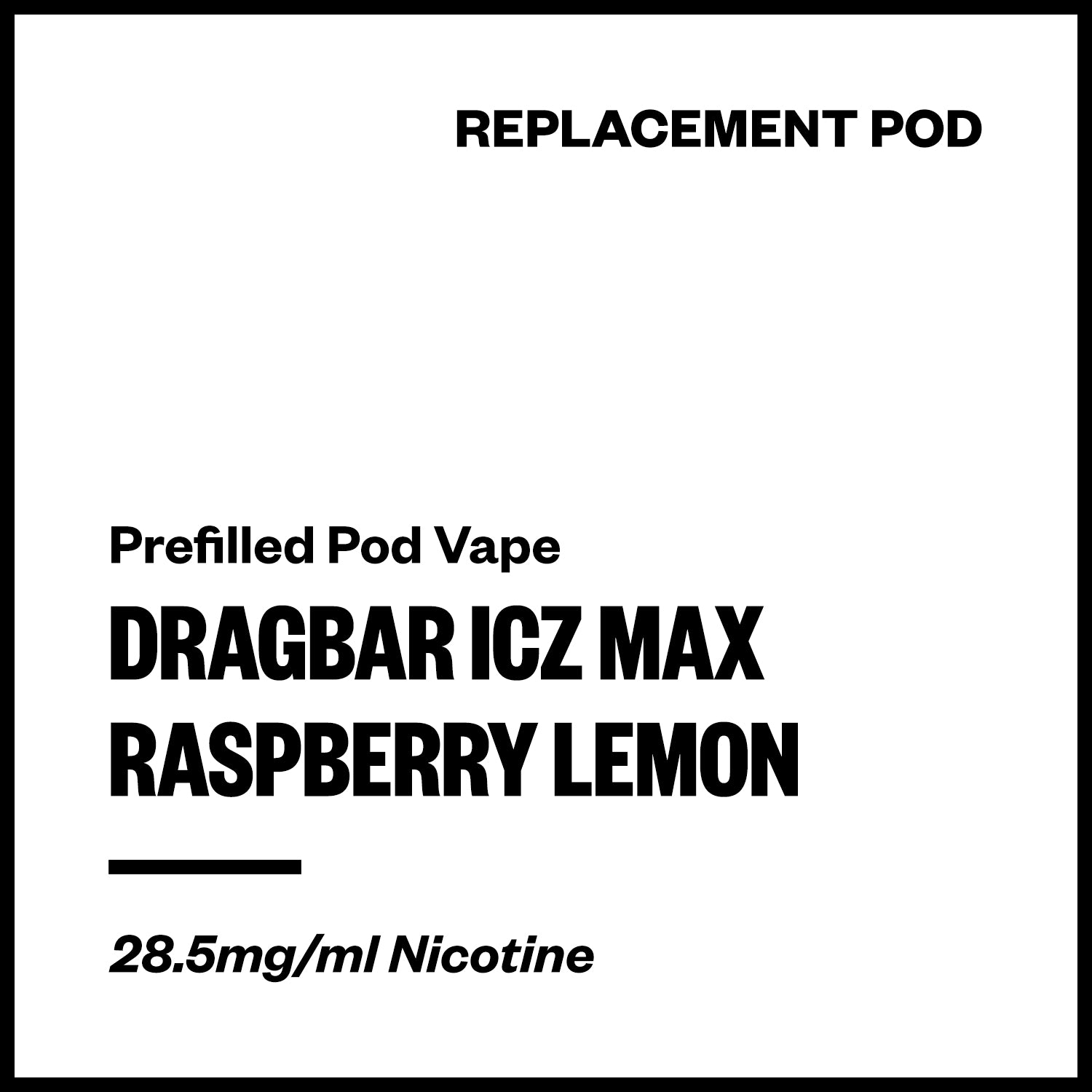 dragbar-icz-max-pod-raspberry-lemon.jpg Dragbar ICZ Max - Raspberry Lemon (Replacement Pod) - Image 1