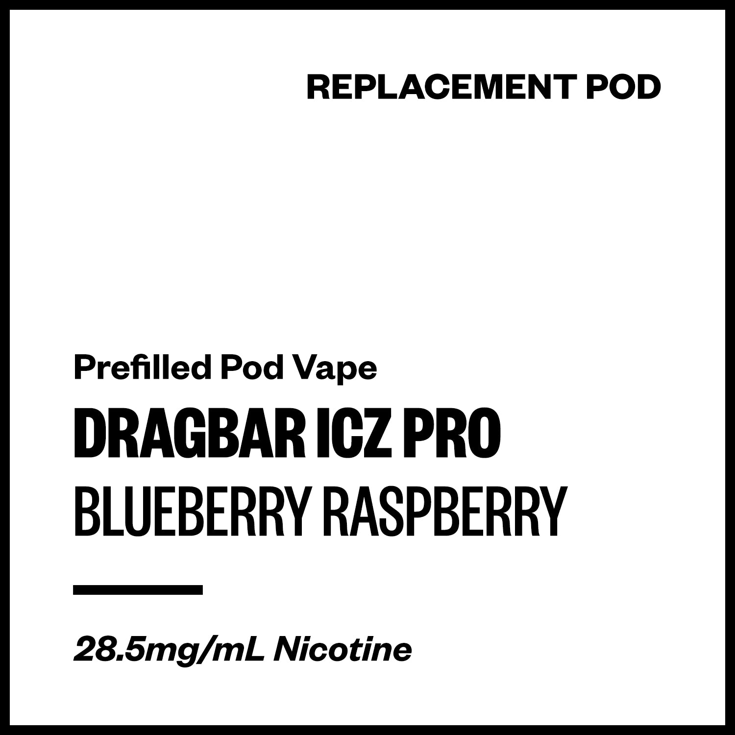 dragbar-icz-pro-pod-blueberry-raspberry.jpg Dragbar ICZ Pro - Blueberry Raspberry (Replacement Pod) - Image 1