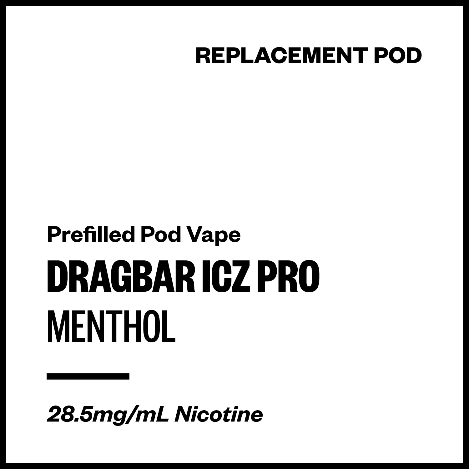 dragbar-icz-pro-pod-menthol.jpg Dragbar ICZ Pro - Menthol (Replacement Pod) - Image 1