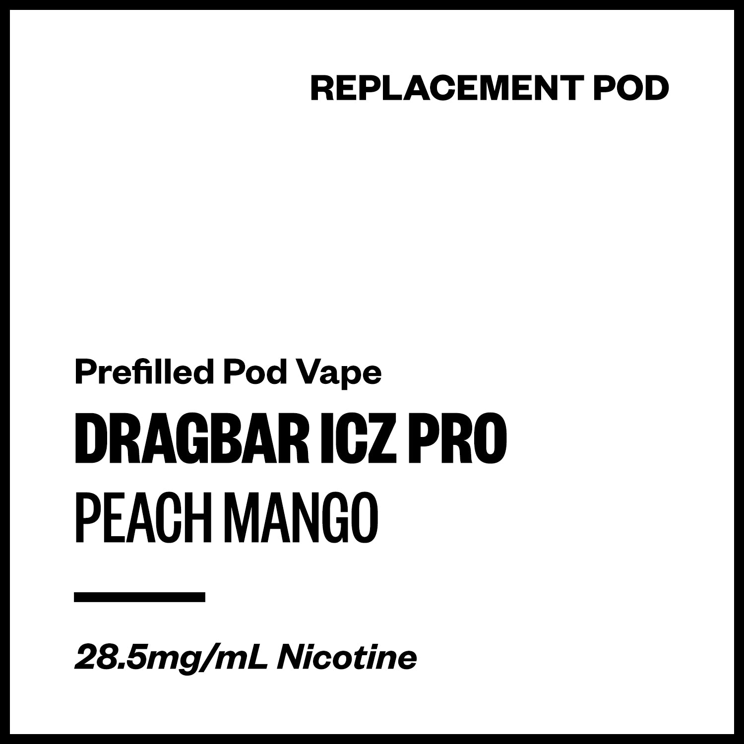 dragbar-icz-pro-pod-peach-mango.jpg Dragbar ICZ Pro - Peach Mango (Replacement Pod) - Image 1