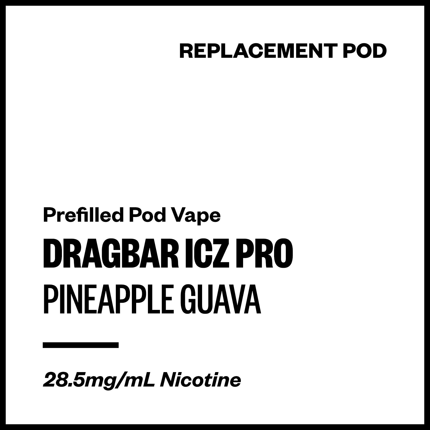 dragbar-icz-pro-pod-pineapple-guava.jpg Dragbar ICZ Pro - Pineapple Guava (Replacement Pod) - Image 1