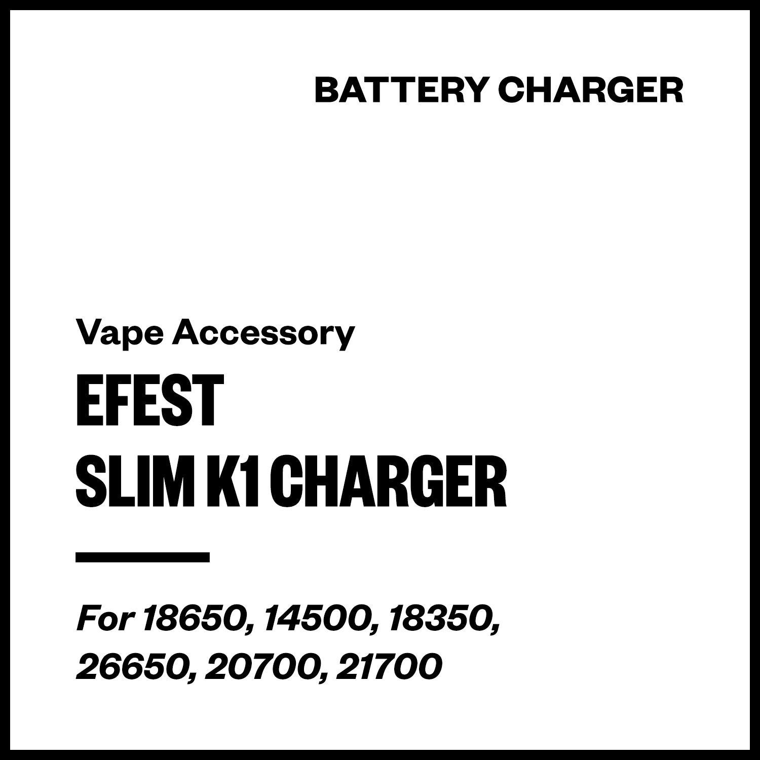 efest-slim-k1-charger.jpg Efest Slim K1 Charger - Image 1