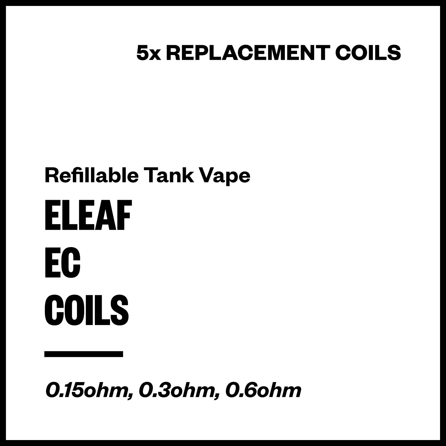 eleaf-ec-coils.jpg Eleaf EC Replacement Coils (for iJust 2/X/ECM; Melo 2-6; etc) - Image 1