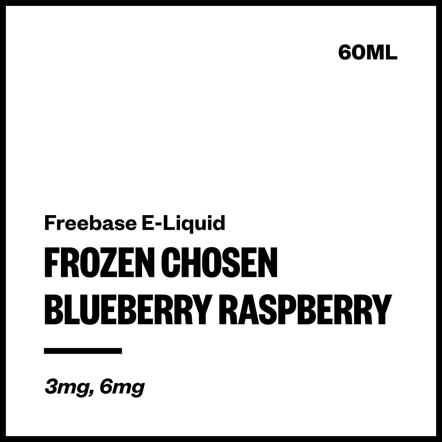frozen-chosen-freebase-blueberry-raspberry_ee70ad85-b613-46f6-9a48-9bab49a06f83.jpg Frozen Chosen - Blueberry Raspberry (Freebase E-Liquid 60ml) - Image 1