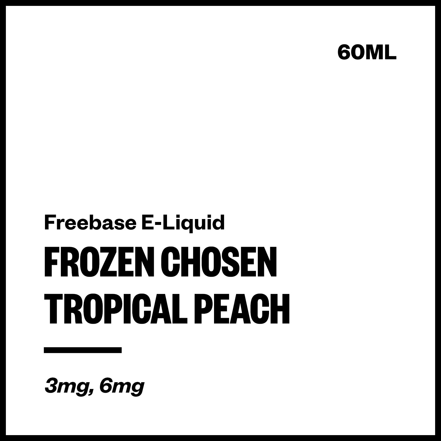 frozen-chosen-freebase-tropical-peach_b7601354-e154-4c18-b30f-09abc3e7348c-2.jpg Frozen Chosen - Tropical Peach (Freebase E-Liquid 60ml) - Image 1