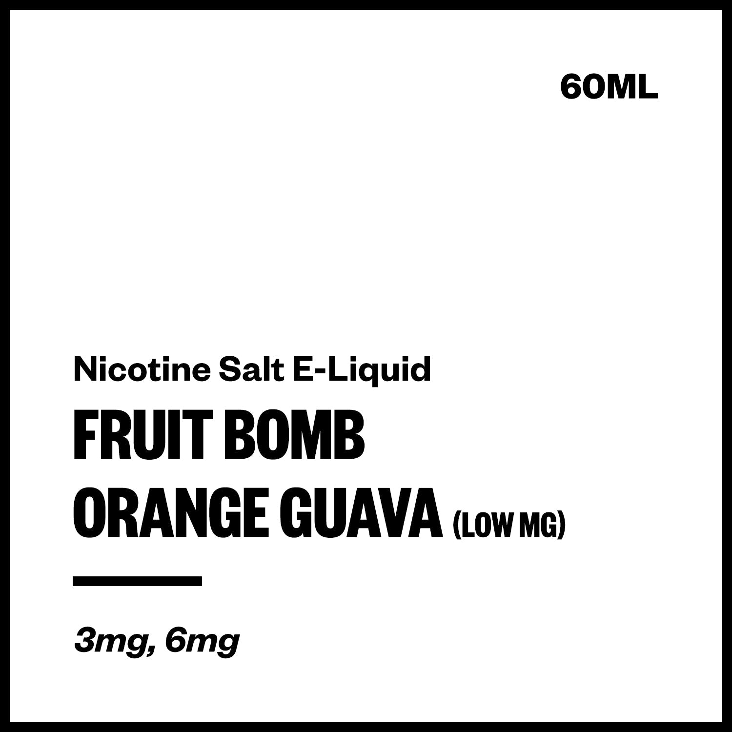 fruit-bomb-salts-orange-guava-low-mg_5eb5298c-f6b7-45df-982c-fd9dac81ae7e.jpg Fruit Bomb - Orange Guava (Low MG Nic Salt E-Liquid 60ml) - Image 1