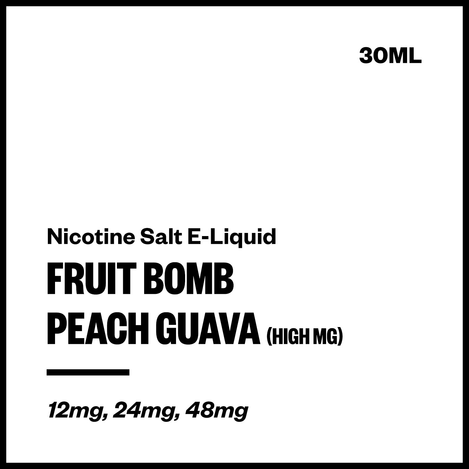 fruit-bomb-salts-peach-guava-high-mg_aaf1e46b-45b2-48eb-b160-4000c8c71315.jpg Fruit Bomb - Peach Guava (High MG Nic Salt E-Liquid 30ml) - Image 1