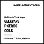 Geekvape P-Series Coil (for Aegis Boost B100, Boost Pro; Obelisk 60 AIO; Z100 DNA; etc) [5 Pack]