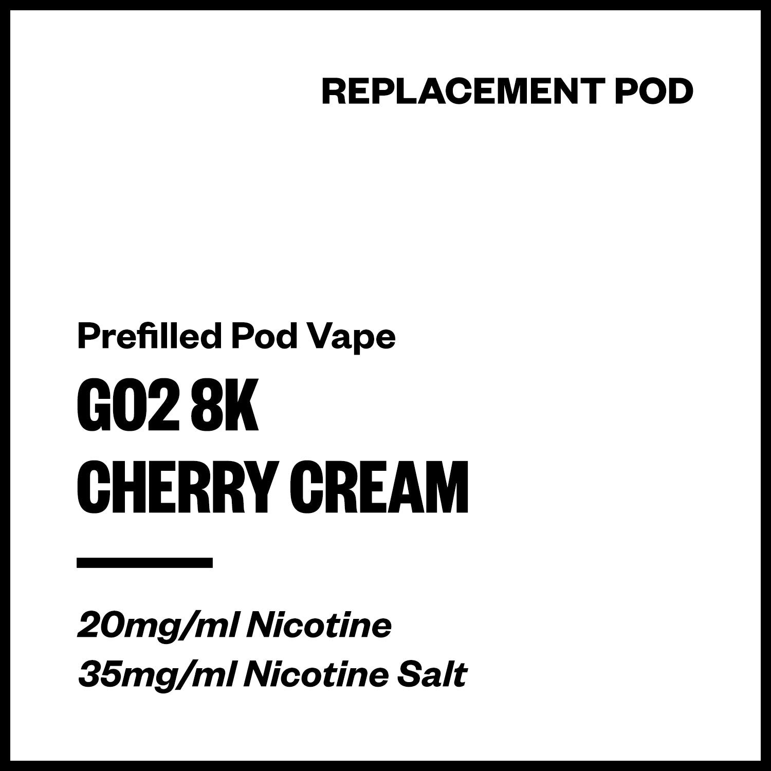 go2-8k-prefilled-pod-cherry-cream.jpg Go2 8K / IGET Bar Plus - Cherry Cream (Replacement Pod) - Image 1