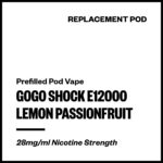 GoGo Shock E12000 - Lemon Passionfruit (Replacement Pod)