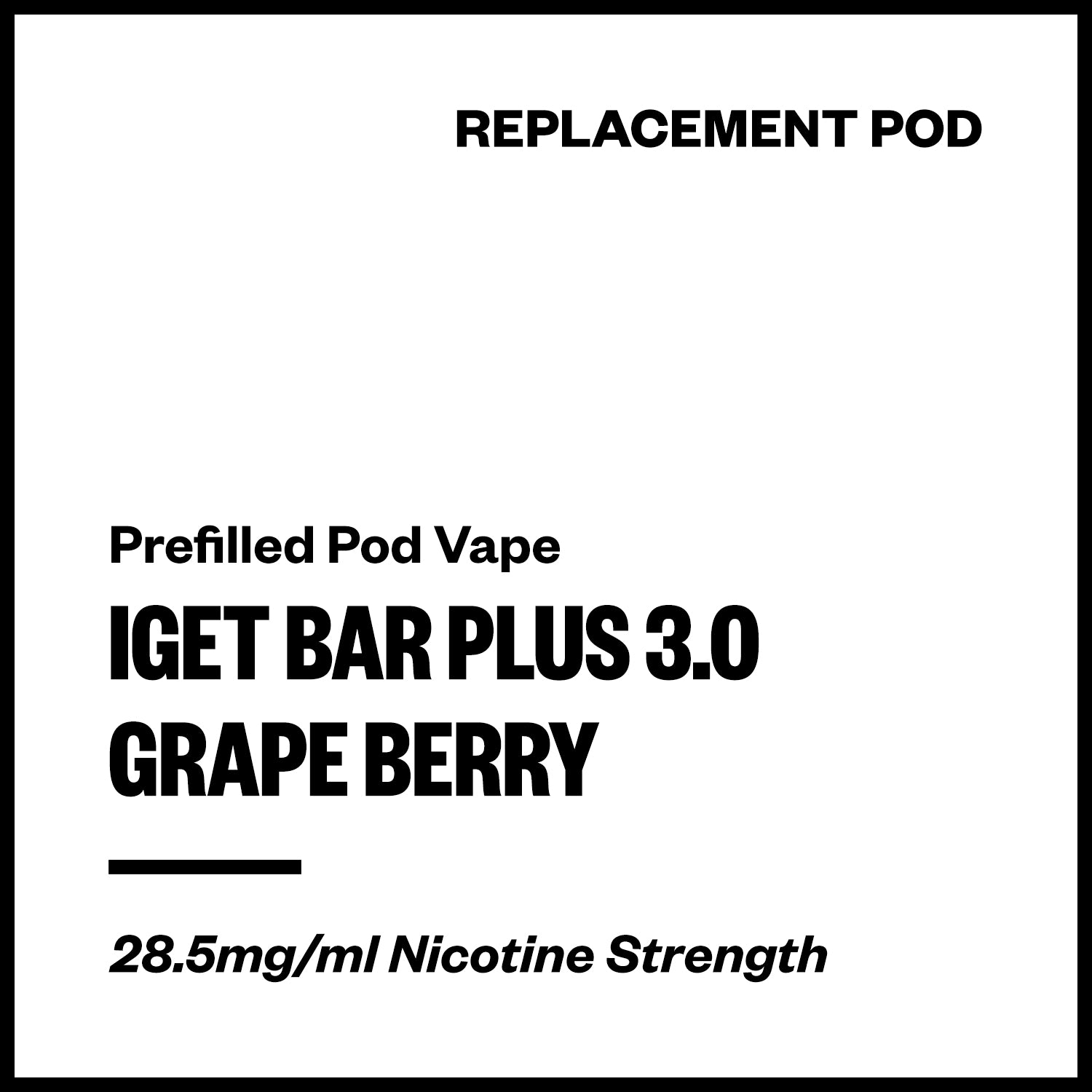 iget-bar-plus-3-pod-grape-berry.jpg IGET Bar Plus 3.0 - Grape Berry (Replacement Pod) - Image 1