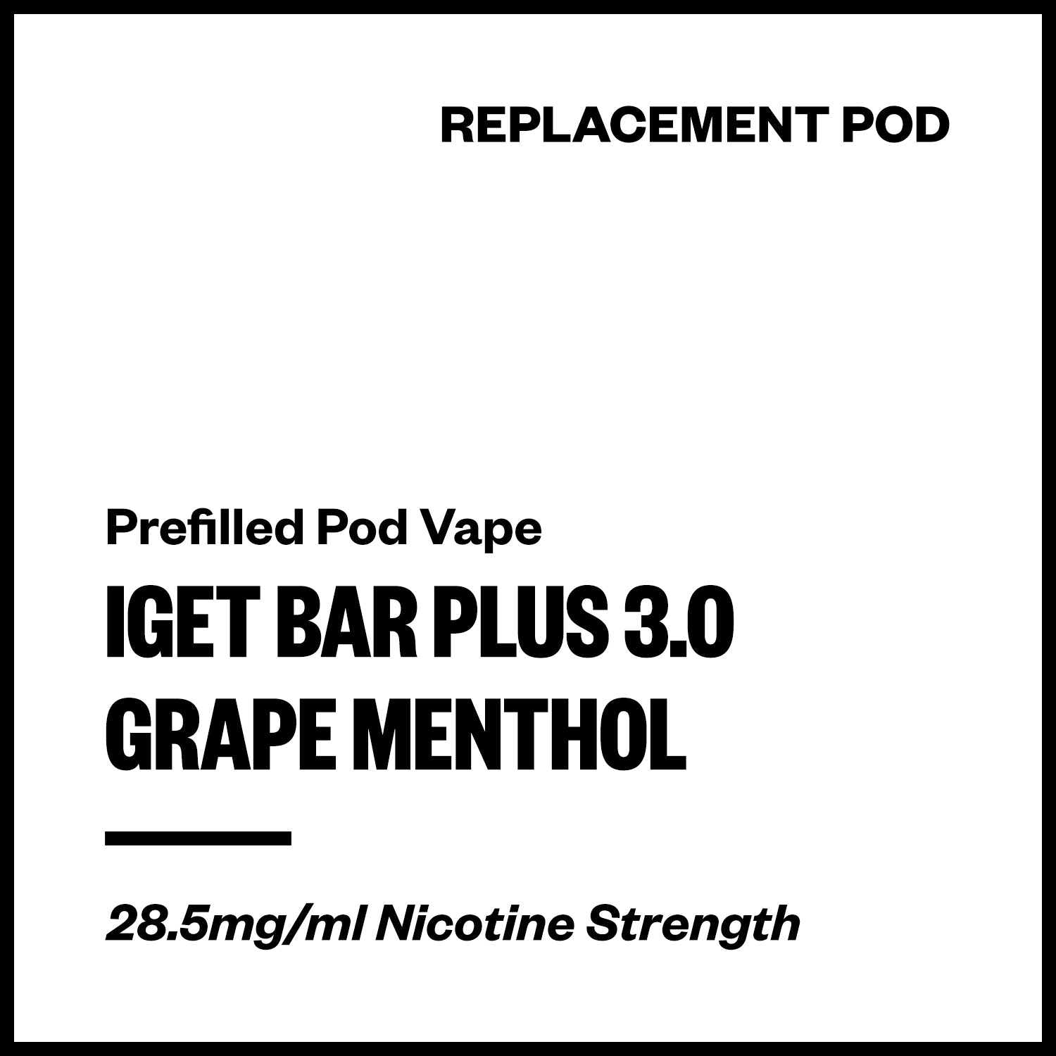 iget-bar-plus-3-pod-grape-menthol.jpg IGET Bar Plus 3.0 - Grape Menthol (Replacement Pod) - Image 1