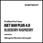 IGET Bar Plus 4.0 - Blueberry Raspberry (Starter Kit)