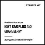 IGET Bar Plus 4.0 - Grape Berry (Starter Kit)