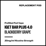 IGET Bar Plus 4.0 - Blackberry Grape (Replacement Pod)