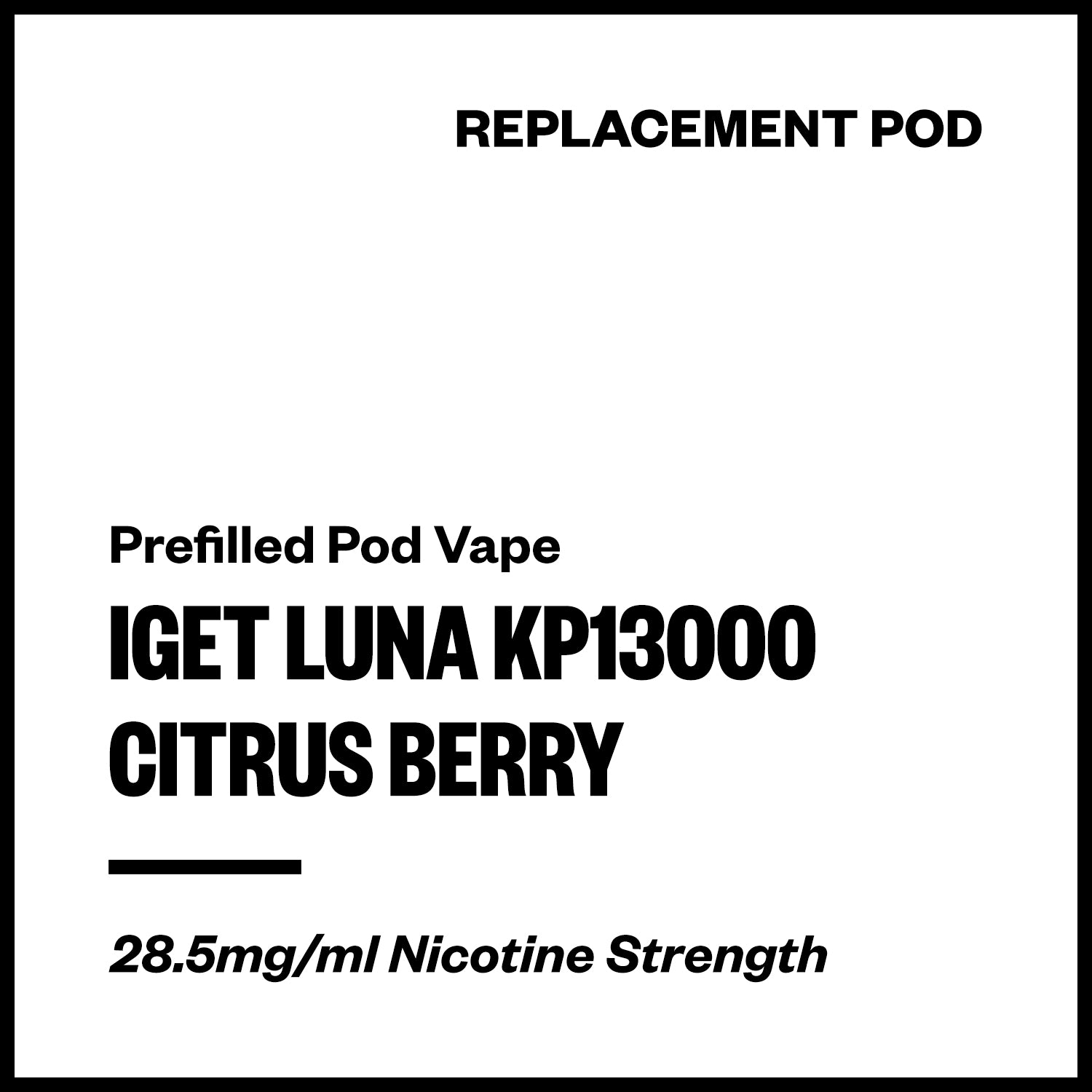 iget-luna-kp13000-pod-citrus-berry.jpg IGET Luna KP13000 - Citrus Berry (Replacement Pod) - Image 1