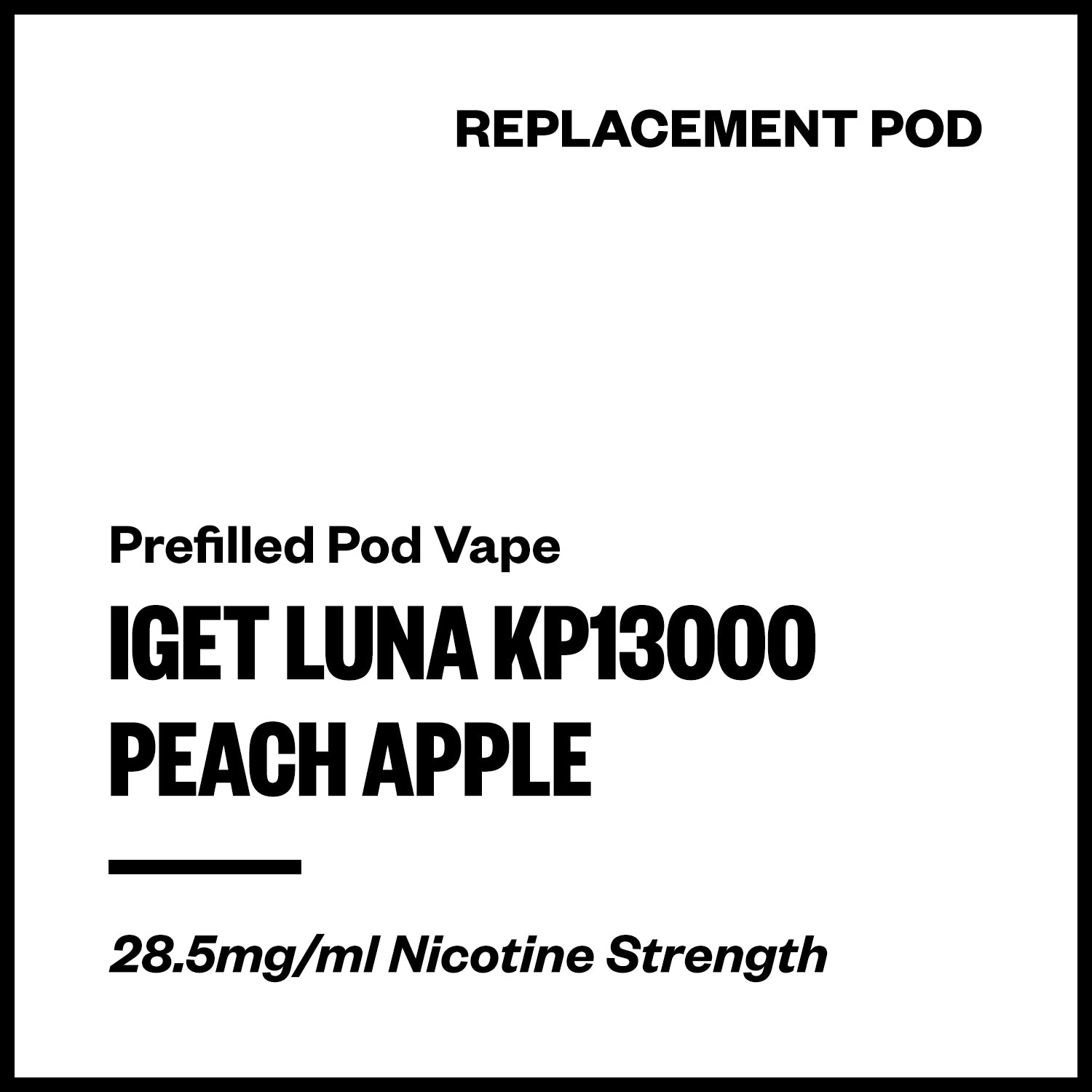 iget-luna-kp13000-pod-peach-apple.jpg IGET Luna KP13000 - Peach Apple (Replacement Pod) - Image 1