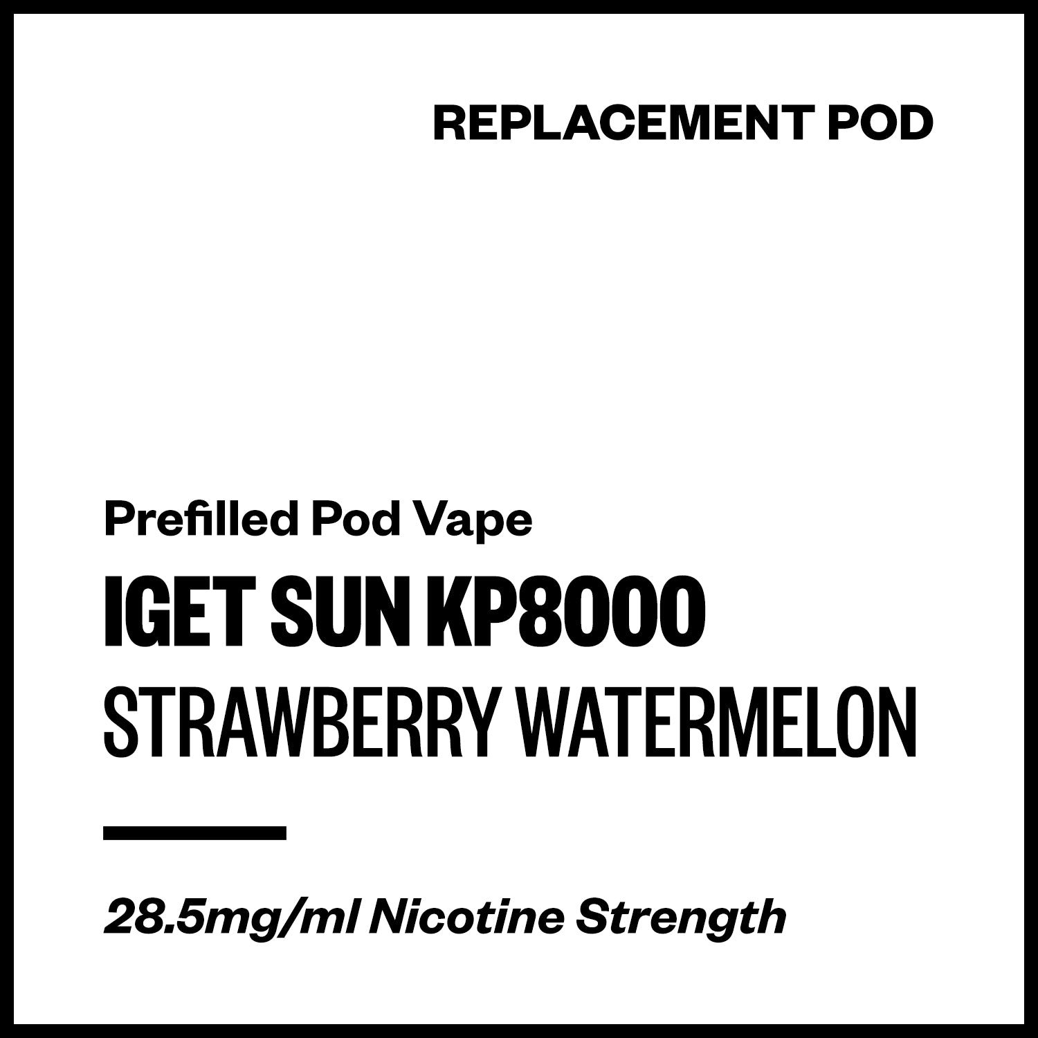 iget-sun-kp8000-strawberry-watermelon.jpg IGET Sun KP8000 - Strawberry Watermelon (Replacement Pod) - Image 1