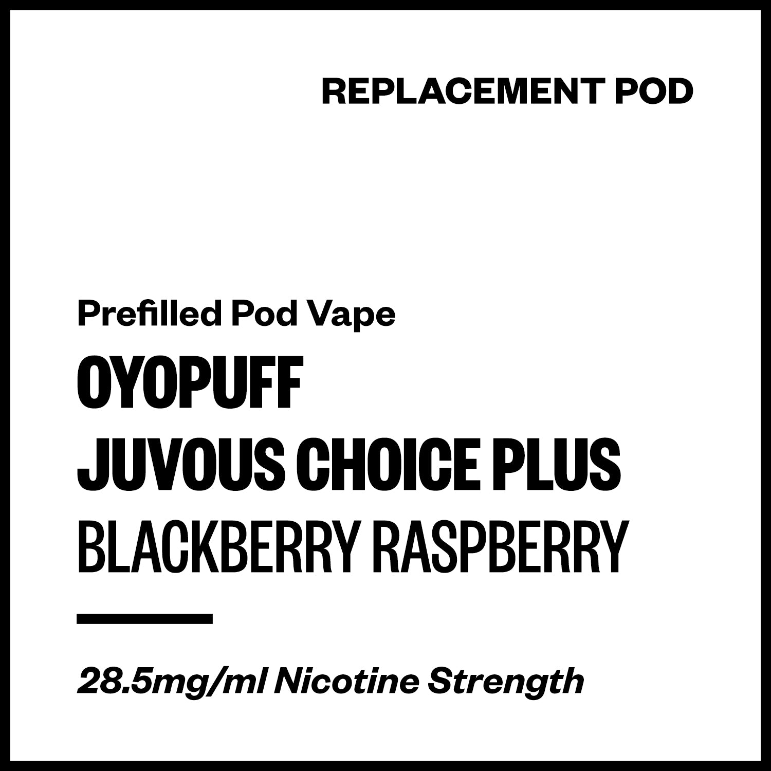 juvous-choice-plus-pod-blackberry-raspberry.jpg Oyopuff Juvous Choice Plus - Blackberry Raspberry (Replacement Pod) - Image 1