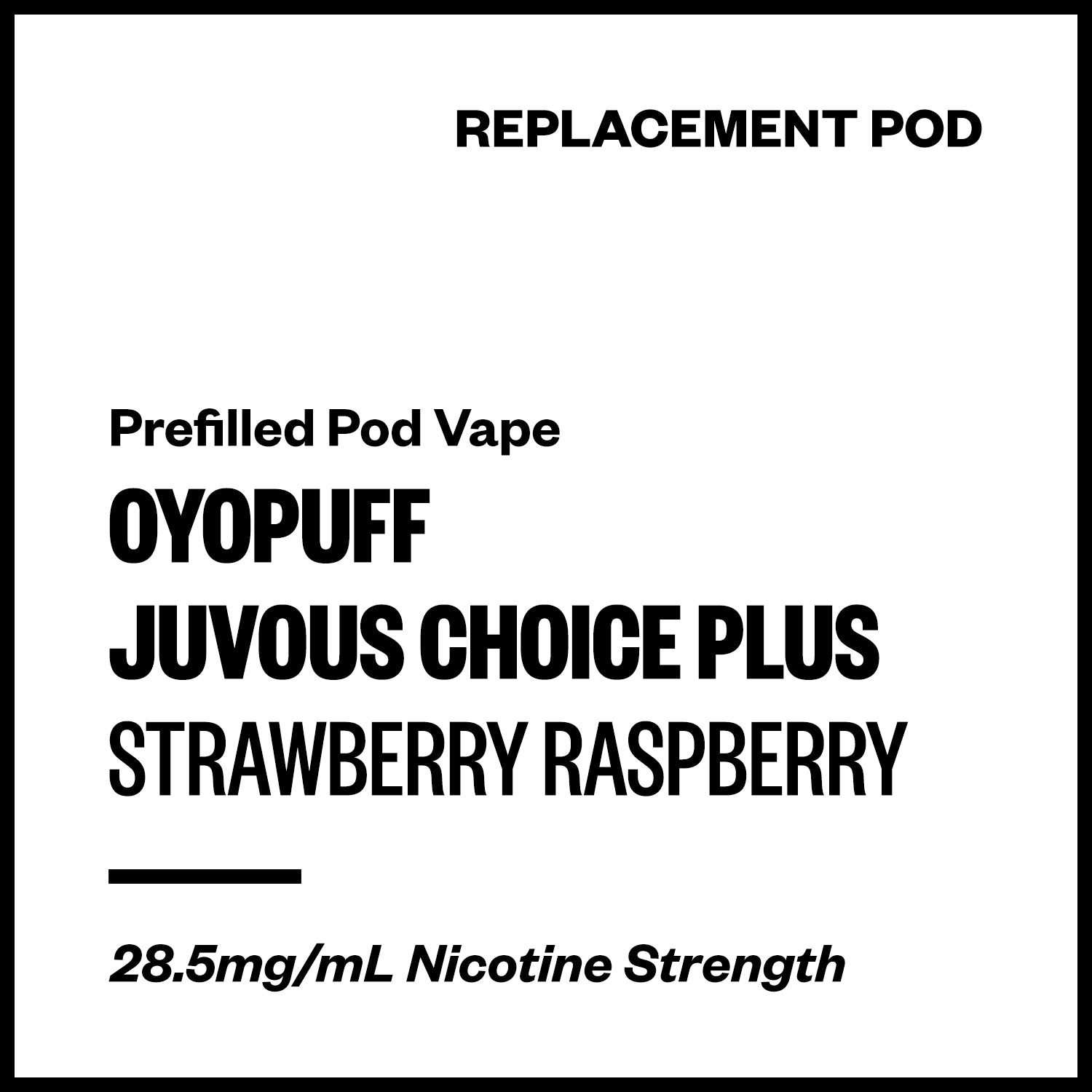 oyopuff-juvous-choice-plus-pod-strawberry-raspberry.jpg Oyopuff Juvous Choice Plus - Strawberry Raspberry (Replacement Pod) - Image 1