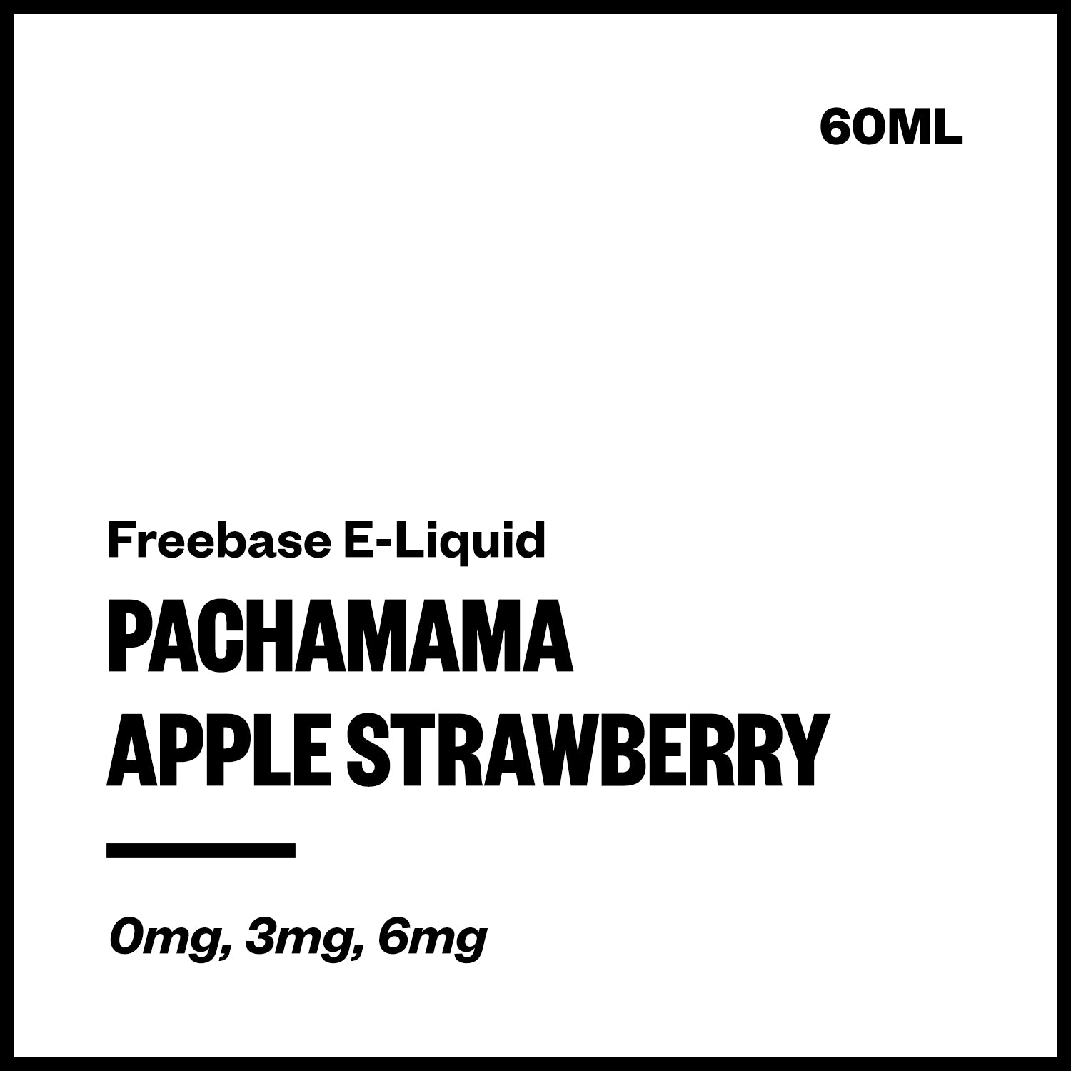 pachamama-freebase-apple-strawberry.jpg Pachamama - Apple Strawberry (Freebase E-Liquid 60ml) - Image 1