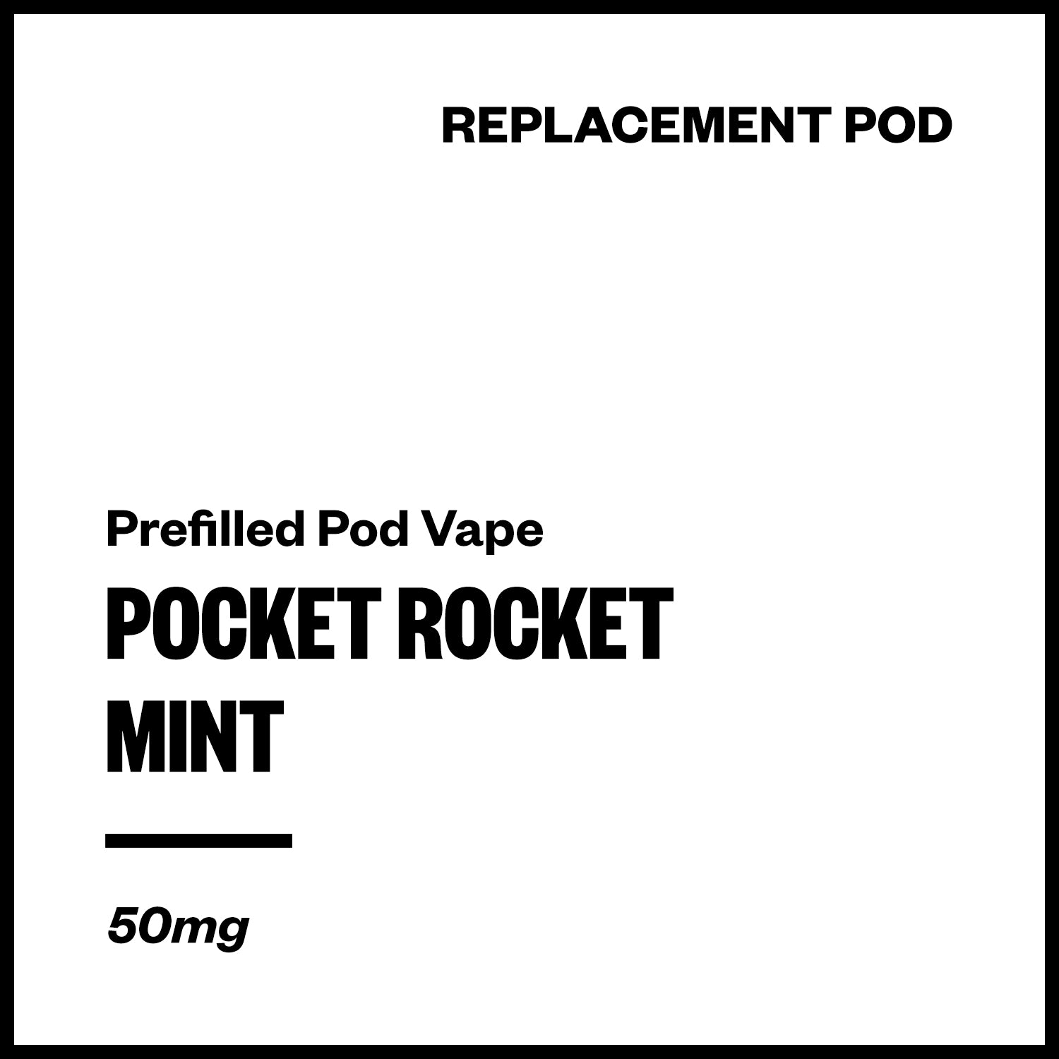 pocket-rocket-pod-mint.jpg Pocket Rocket Prefilled Replacement Pod - Mint - Image 1