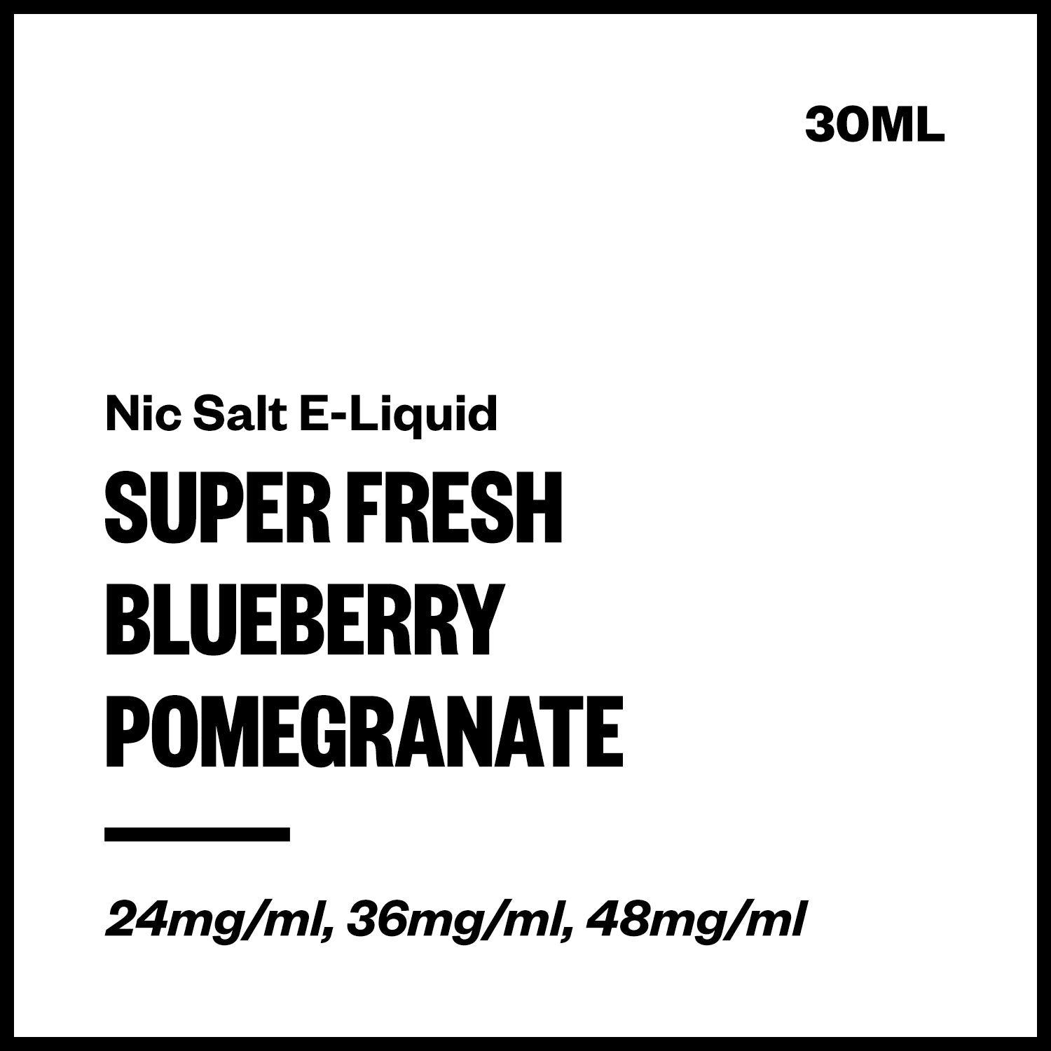 super-fresh-salts-blueberry-pomegranate.jpg Super Fresh - Blueberry Pomegranate (Nic Salt E-Liquid 30ml) - Image 1