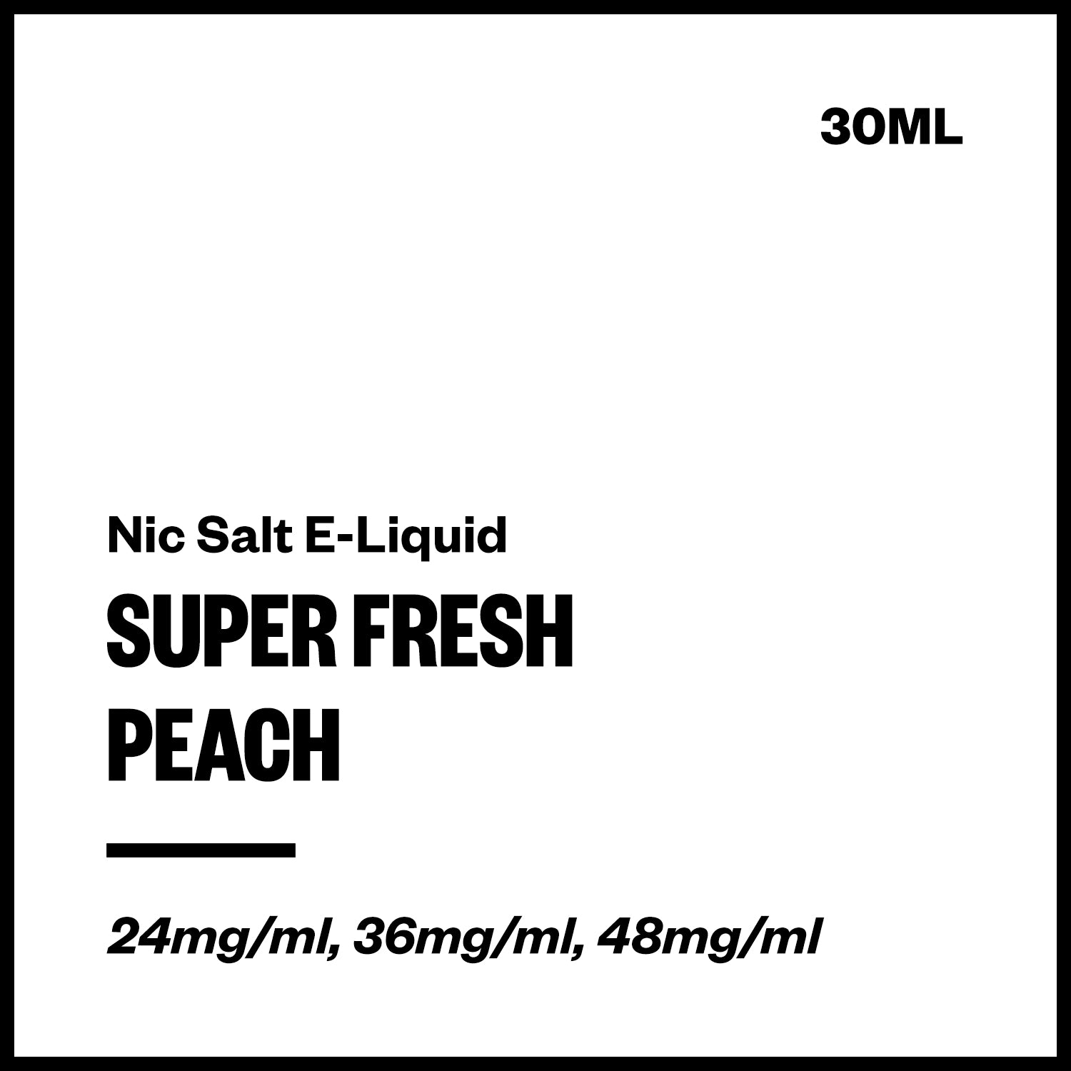 super-fresh-salts-peach.jpg Super Fresh - Peach (Nic Salt E-Liquid 30ml) - Image 1