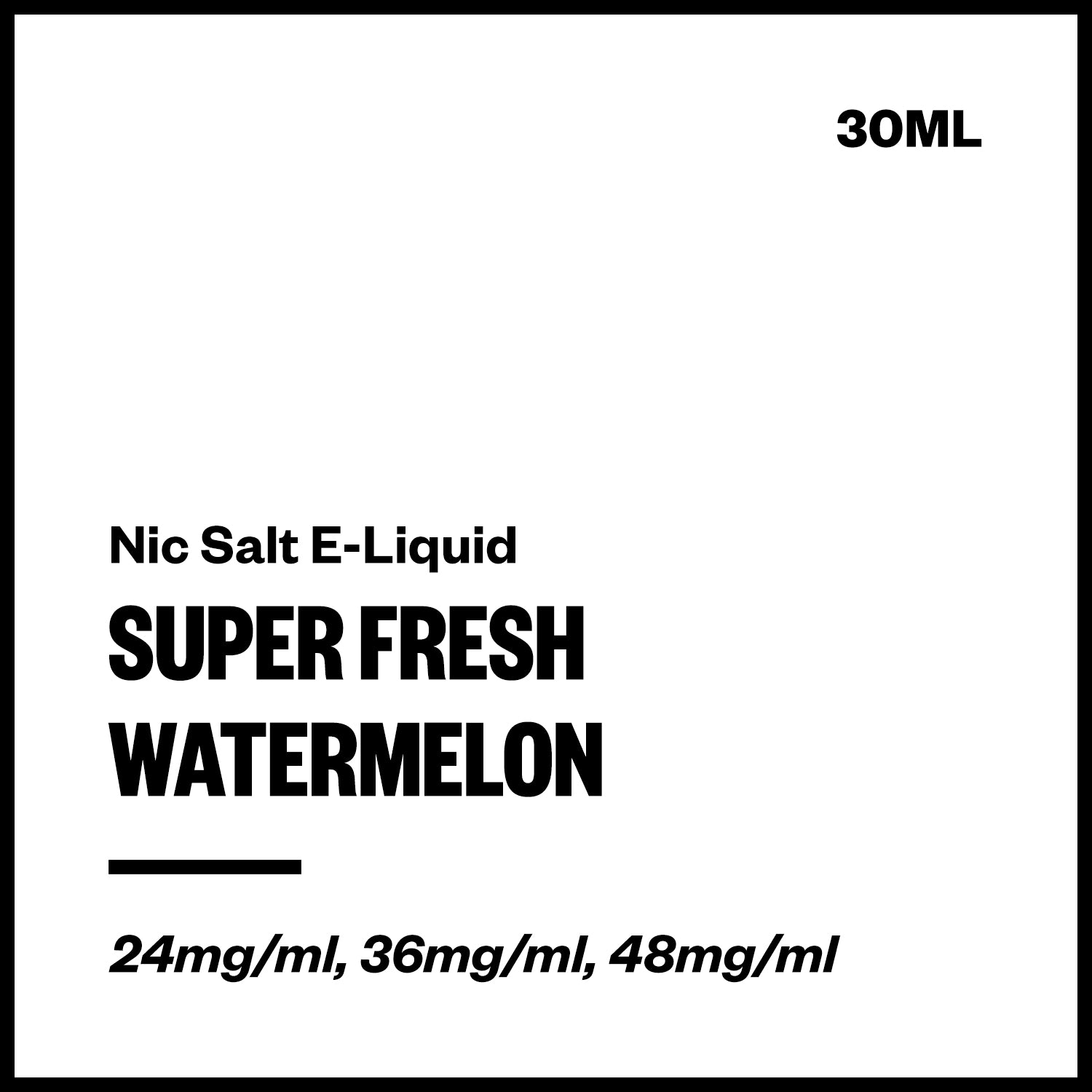 super-fresh-salts-watermelon.jpg Super Fresh - Watermelon (Nic Salt E-Liquid 30ml) - Image 1