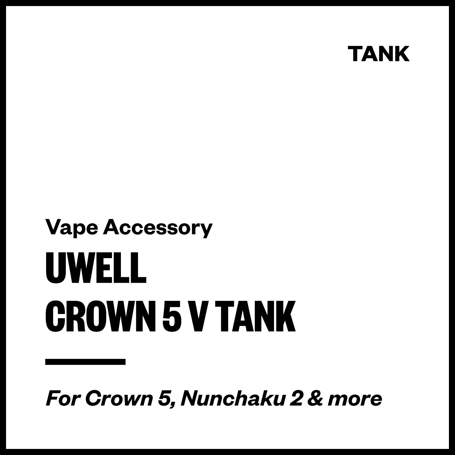 uwell-crown-5-v-tank.jpg Uwell Crown 5 V Tank 5ml - Image 1