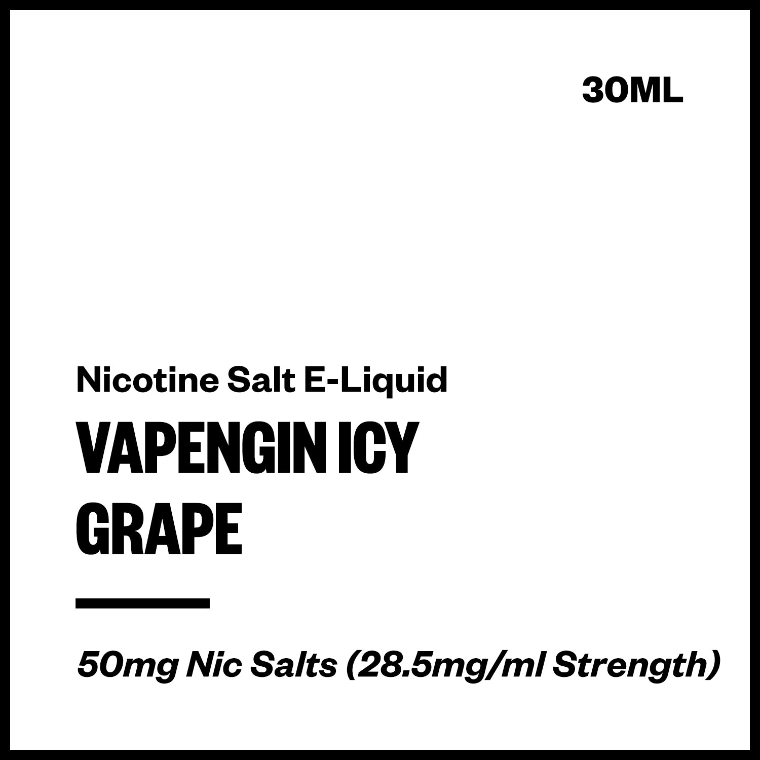 vapengin-ice-salts-grape.jpg Vapengin Icy - Grape (Nic Salt E-Liquid 30ml) - Image 1