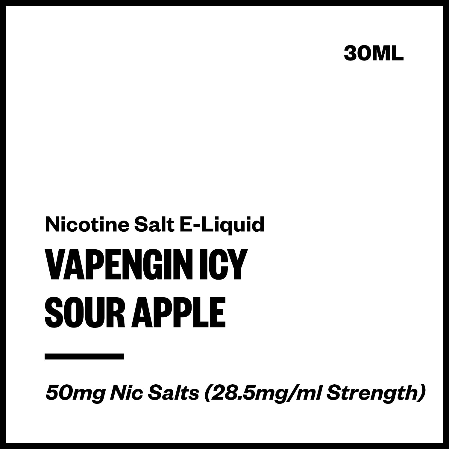 vapengin-ice-salts-sour-apple.jpg Vapengin Icy - Strawberry Raspberry (Nic Salt E-Liquid 30ml) - Image 1