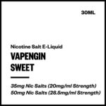 Vapengin - Sweet (Nic Salt E-Liquid 30ml)
