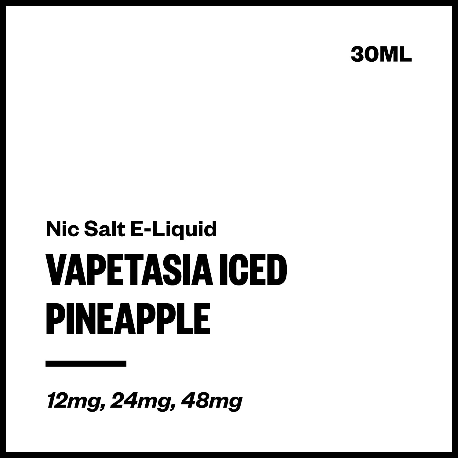 vapetasia-iced-salts-pineapple.jpg Vapetasia Iced - Pineapple (Nic Salt E-Liquid 30ml) - Image 1