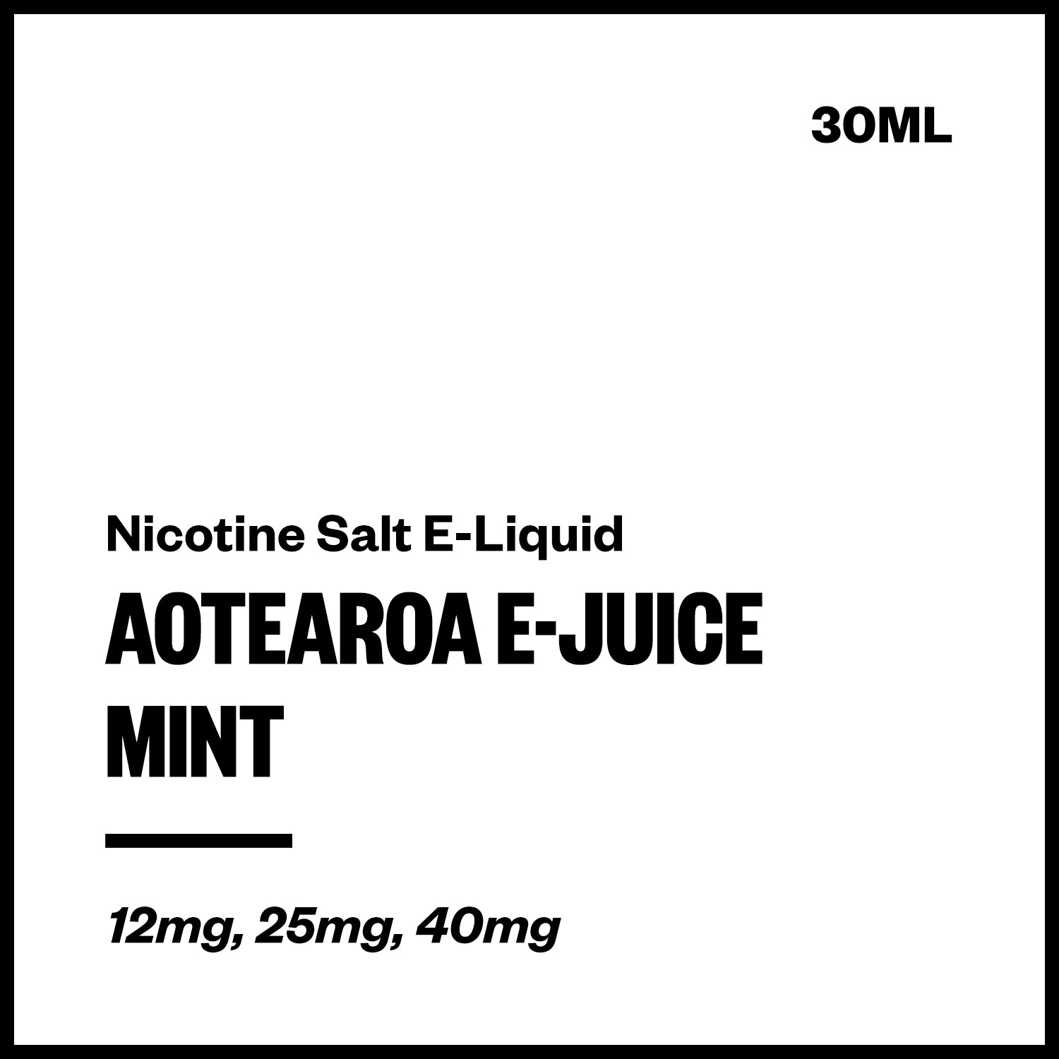 vapourium-aej-mint-salt.jpg Aotearoa E-Juice - Mint (Nic Salt E-Liquid 30ml) - Image 1