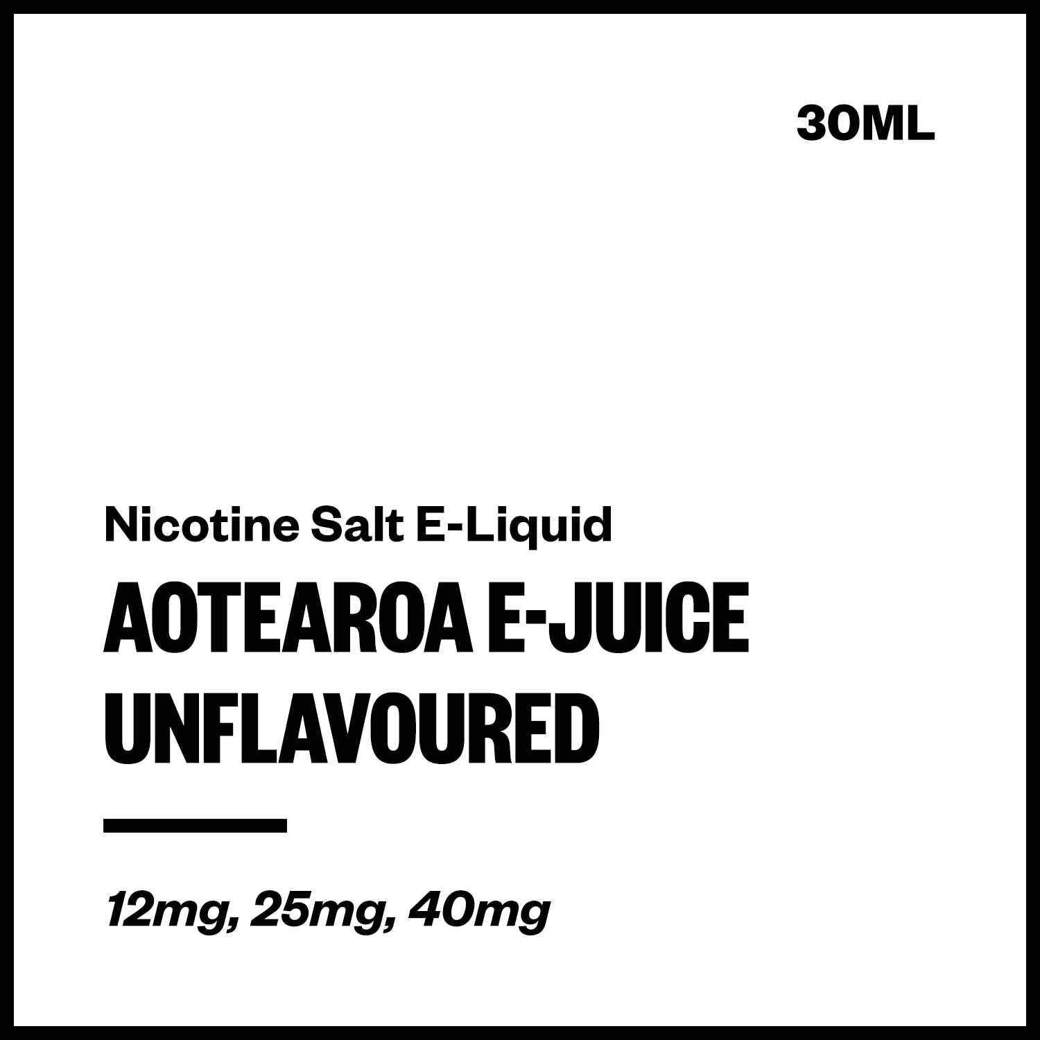vapourium-aej-unflavoured-salt.jpg Aotearoa E-Juice - Unflavoured (Nic Salt E-Liquid 30ml) - Image 1