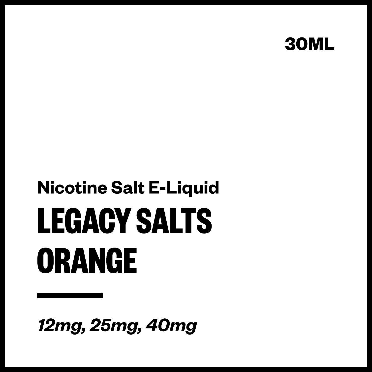 vapourium-legacy-salts-orange.jpg Legacy Salts - Orange (Nic Salt E-Liquid) - Image 1