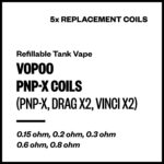 Voopoo PnP-X Coils (for PnP-X Tank; Drag X2; Vinci X2) [5 Pack]