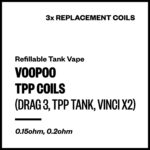 Voopoo TPP Coils (for Drag 3; TPP Tank; Vinci X2; etc) [3 Pack]